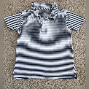 Crewcuts Performance Boys Striped Polo in Navy and White Xxs(2 To 3t)